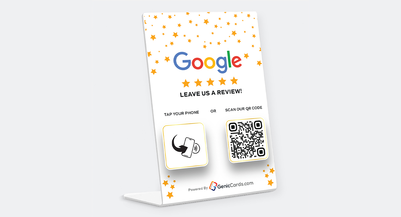 Google Review Mini Standee